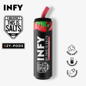 Infy 6000 คำ กลิ่น Strawberry Gummies พอตใช้แล้วทิ้ง