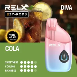 RELX DIVA 30k พอตใช้แล้วทิ้ง 30000 คำ กลิ่น Cola