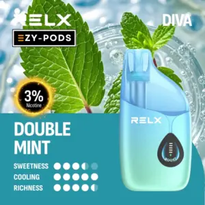 RELX DIVA 30k พอตใช้แล้วทิ้ง 30000 คำ กลิ่น Double Mint