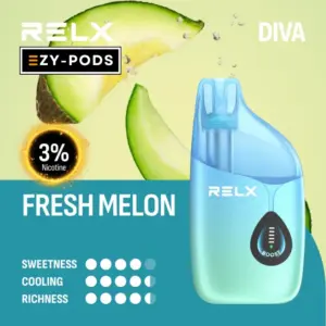 RELX DIVA 30k พอตใช้แล้วทิ้ง 30000 คำ กลิ่น Fresh Melon