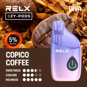 RELX DIVA 30k พอตใช้แล้วทิ้ง 30000 คำ กลิ่น Copico Coffee Nic5