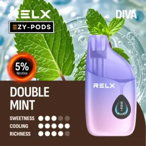 RELX DIVA 30k พอตใช้แล้วทิ้ง 30000 คำ กลิ่น Double Mint Nic5
