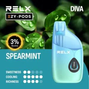 RELX DIVA 30k พอตใช้แล้วทิ้ง 30000 คำ กลิ่น Spearmint