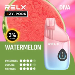 RELX DIVA 30k พอตใช้แล้วทิ้ง 30000 คำ กลิ่น Watermelon