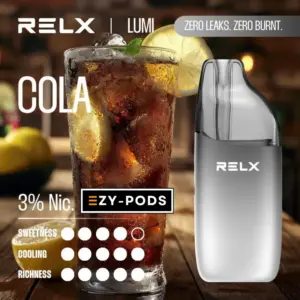 RELX LUMI 18k พอตใช้แล้วทิ้ง 18000คำ กลิ่น โคล่า