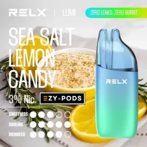 RELX LUMI 18k พอตใช้แล้วทิ้ง 18000คำ กลิ่น ลูกอมเลมอนเกลือทะเล